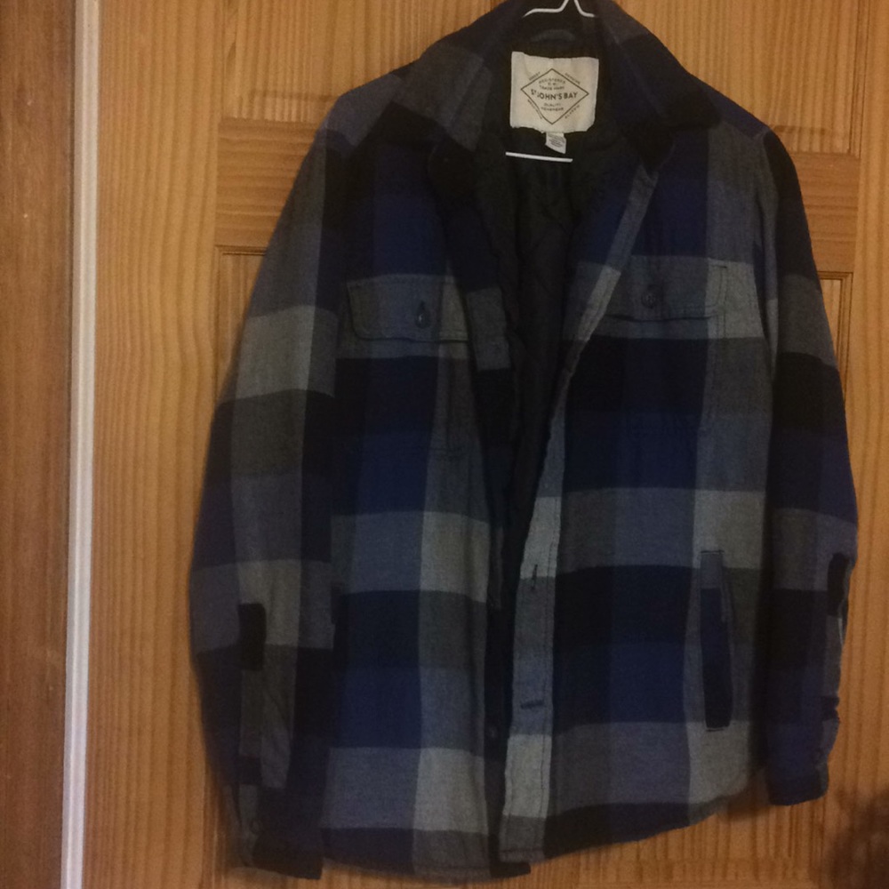 St Johns Bay Quilted Flannel shirt jacket